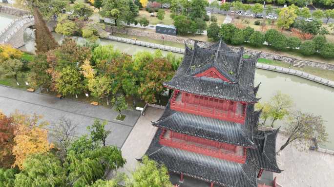 航拍淮安里运河风景区（御3哈苏色彩）