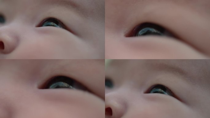 婴儿明亮的眼睛视力好