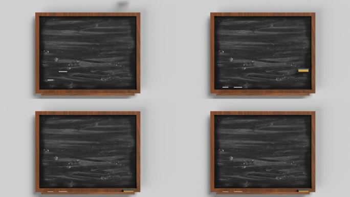 返校概念，白色黑板，4K分辨率