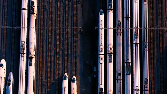 动车高铁中国铁路动车组高铁火车站动车