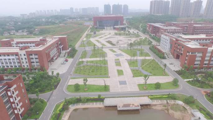 航拍4K湖南工业大学