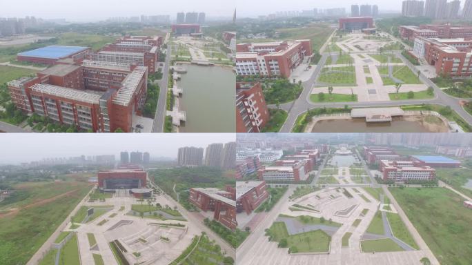 航拍4K湖南工业大学