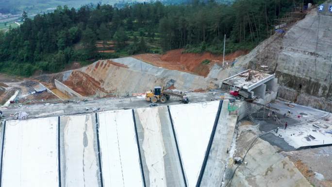 水库水坝建设施工