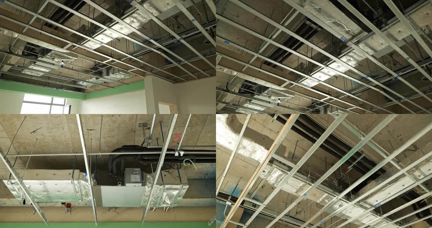 建筑内部装修安装空调吊顶安装消防系统4