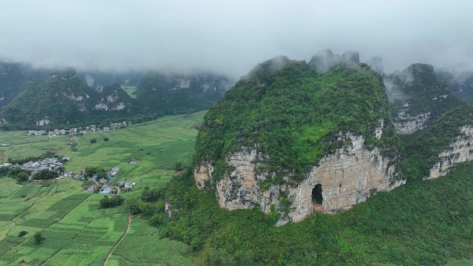 4K航拍崇左大新喀斯特地貌