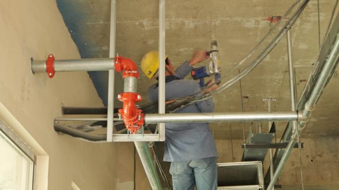 建筑内部装修安装空调吊顶安装消防系统6