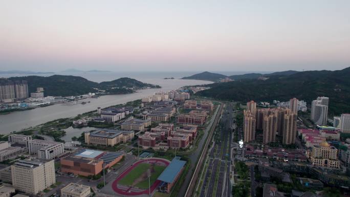 大湾区珠海澳门大学横琴旅游城市航拍