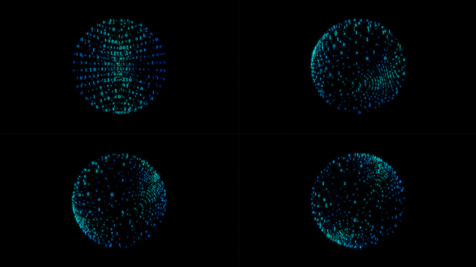 代码数字球体带通道