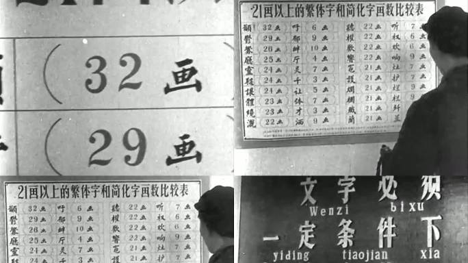 简体字宣传 50年代