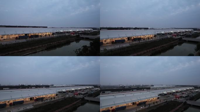 上海特斯拉新能源车企建筑夜景