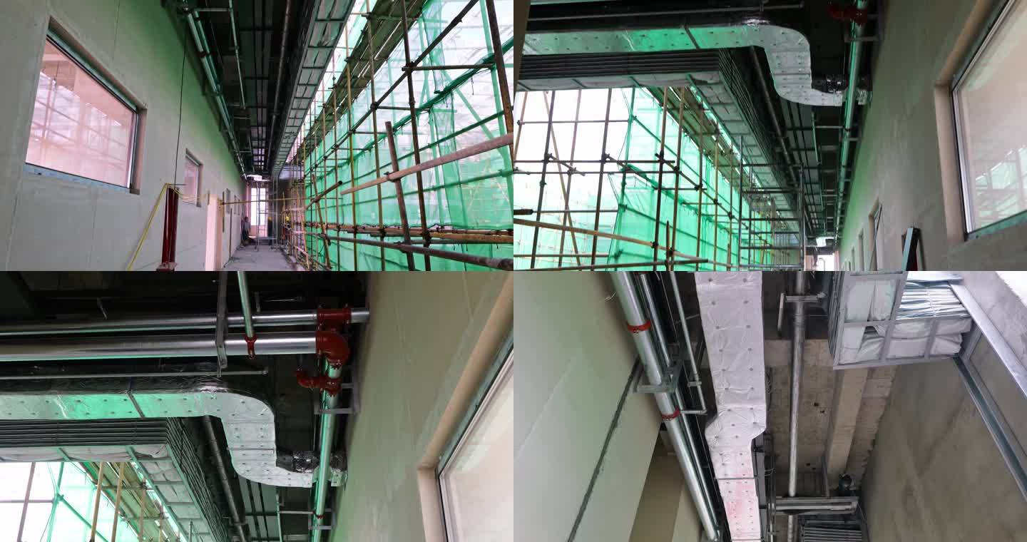 建筑内部装修安装空调吊顶安装消防系统2