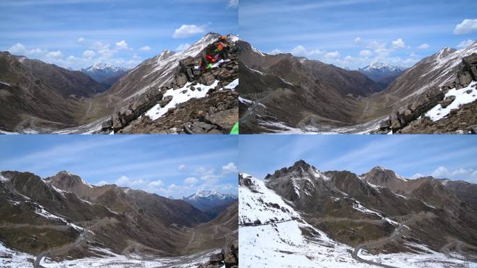 4K巴朗山垭口雪山