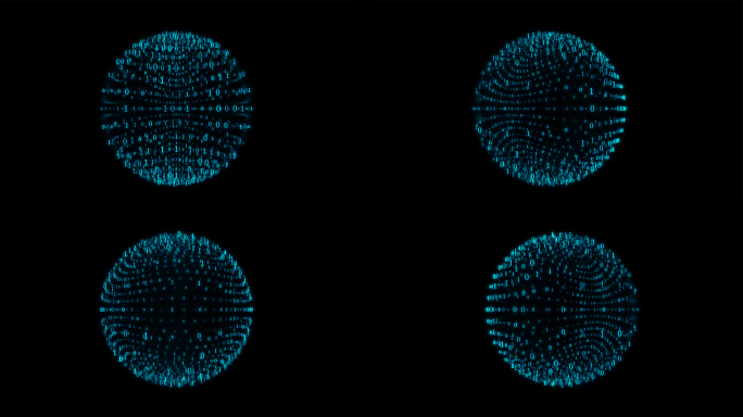 科技数字球体带透明通道