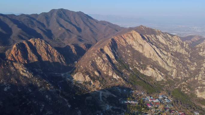 [4K]航拍素材.北京后花园白虎涧深秋