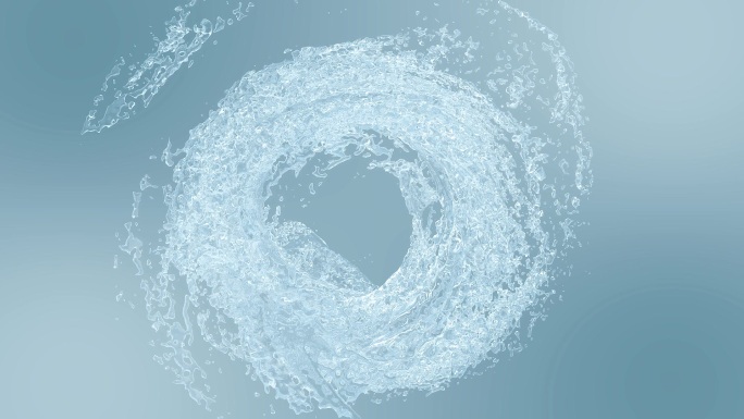水视频素材水流体三维流水动画水旋涡