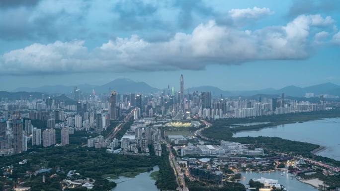 中国深圳城市风光建筑风景