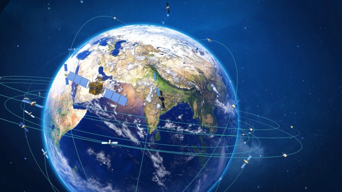 北斗卫星导航遥感卫星组网GPS导航定位