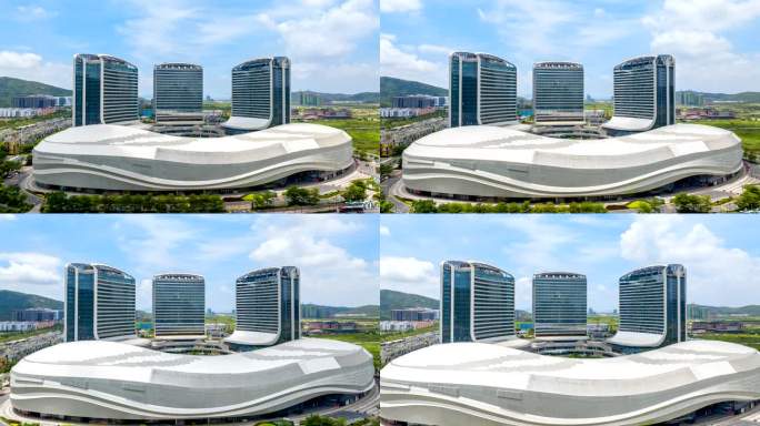 珠海横琴创新方航拍延时视频