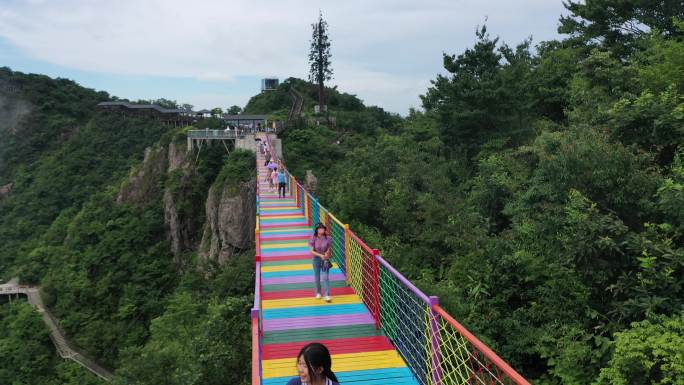 浙江安吉云上草原风光航拍素材