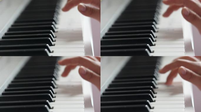 【正版4K素材】学弹钢琴