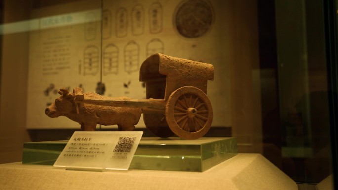 历史文物博物馆汉朝灰陶器文物展览