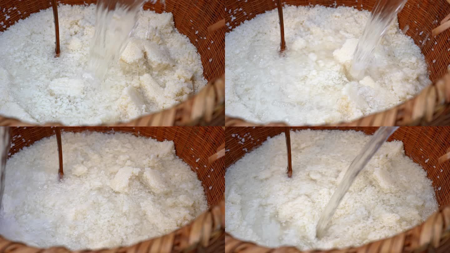 （简介有合集）米酒制作过程 蒸糯米饭