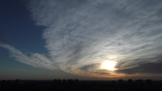 朝阳冉冉升起早晨清晨风云变幻天空日出太阳