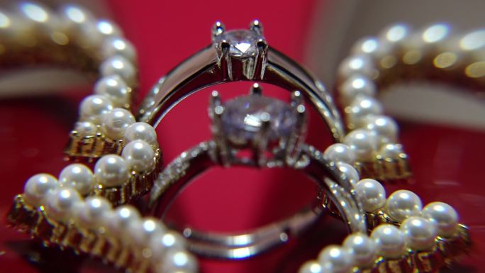 钻石戒指光斑婚戒戒指珠宝宝石戒指