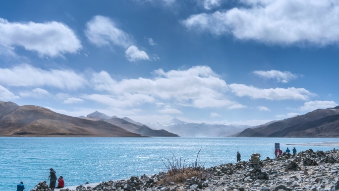 西藏圣湖羊卓雍措湖畔延时