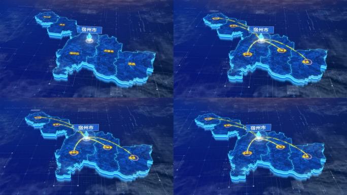 宿州市辐射连线网络全市网络地图