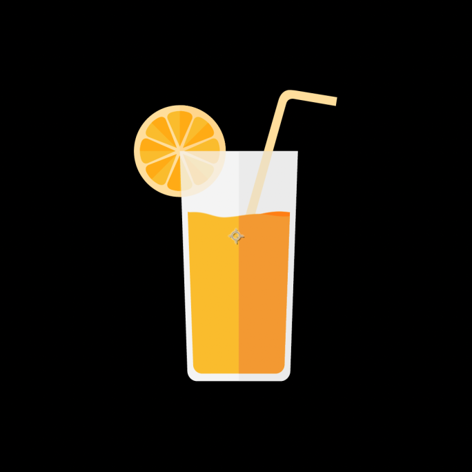 mg动画 喝橙汁