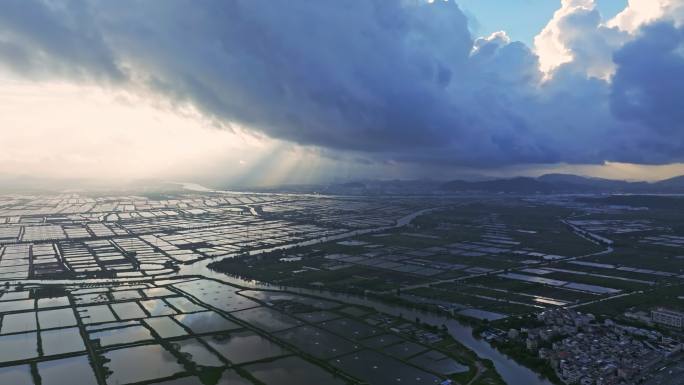 4K超清画质水产养殖基地航拍