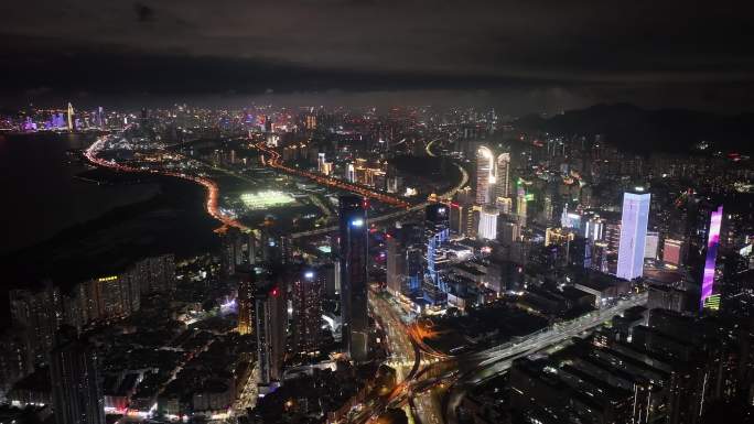 滨河大道夜景