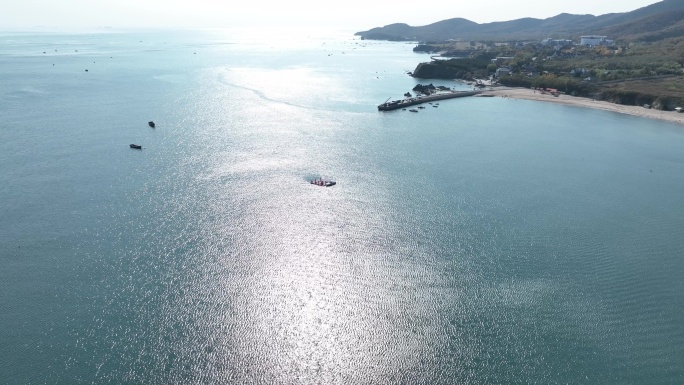 海上无人搜救航拍大连金石滩水下机器人