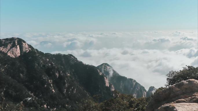 泰山云海翻涌延时摄影