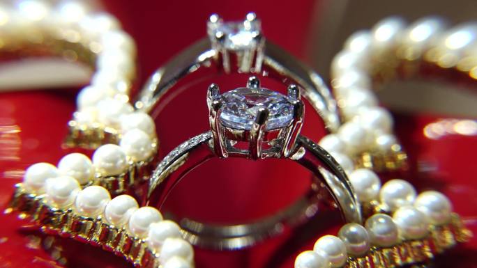 钻石戒指光斑婚戒戒指珠宝宝石戒指