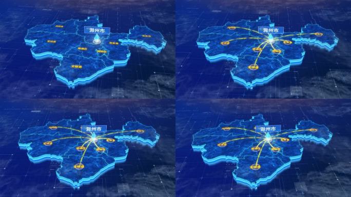 滁州市辐射连线网络全市网络地图