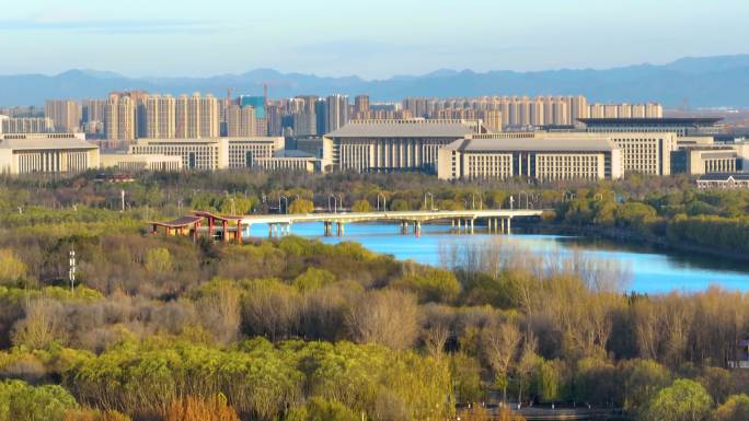 航拍北京城市副中心行政办公区-2