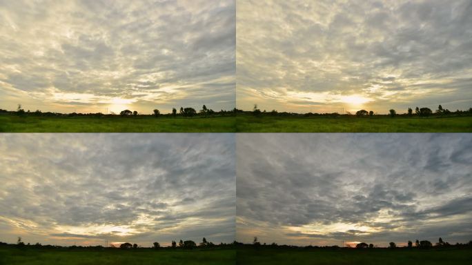 日落时分的移动云日落流动的云唯美抽象