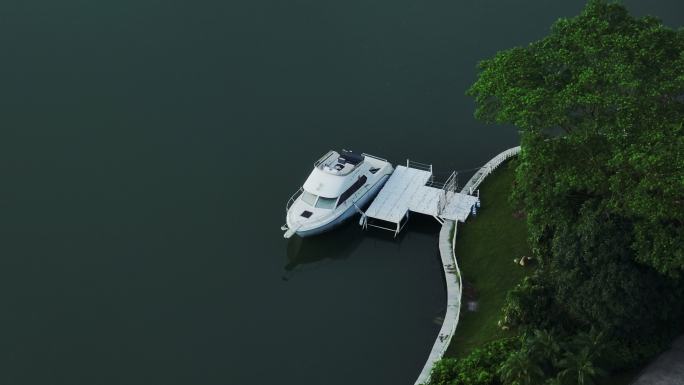 珠海海泉湾旅游度假区游乐园水城航拍4k