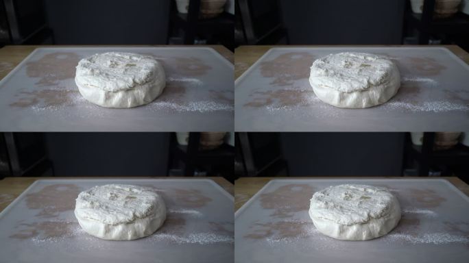 发酵面包面团擀面白面烘烤