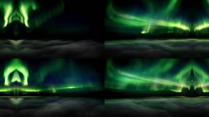 北极光 舞台 LED 大屏幕 烟雾 抽象