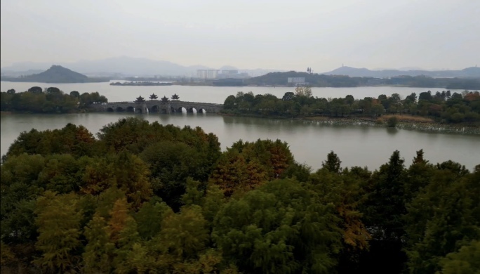 秋季 杭州 湘湖 风景 素材