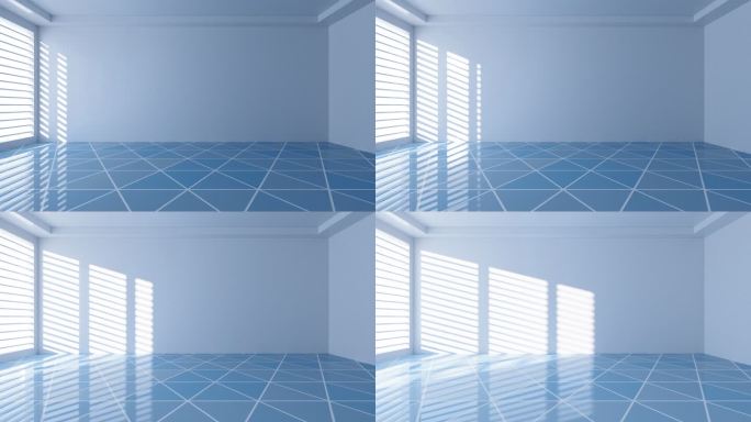 空房间室内建筑场景3D渲染