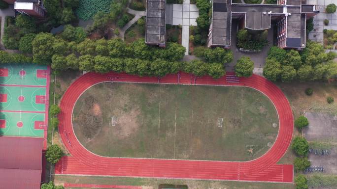 江山市实验中学学前训练航拍