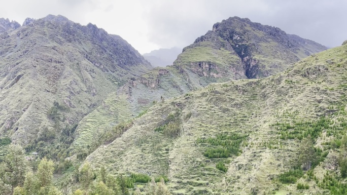 山景，圣谷，秘鲁4K山间高山