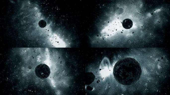 暗黑系神秘银河宇宙星球大爆炸视频素材