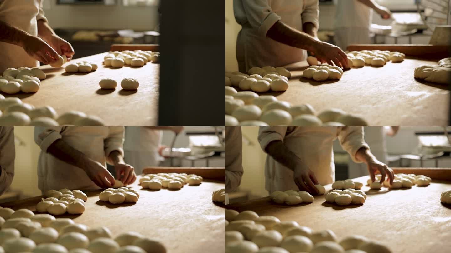 制作面包的面包师无法辨认