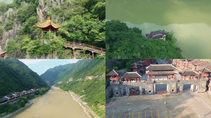 航拍汉中石门栈道 （合集）