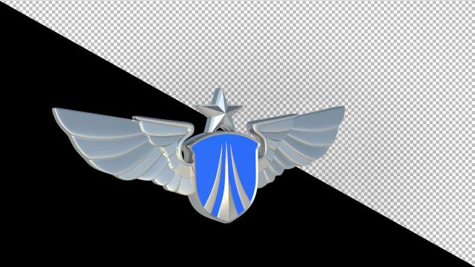 4K空军胸标转场动画